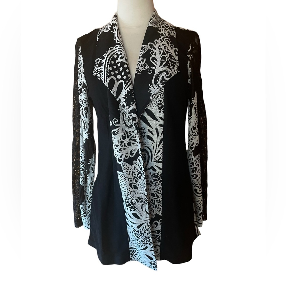 1990s Adore Lace Arms Open Cardigan